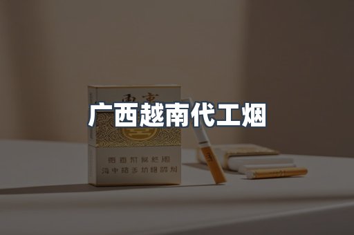 广西越南代工烟
